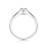 Pierścionek z białego złota z diamentem AJPZ_090